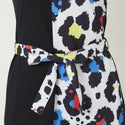 【 SALE 】 LOUDMOUTH ( ラウドマウス ) レディース ワンピース プレミアムカノコ素材 切替 ネオンレオパード | 吸汗速乾 | UV | ゴルフ | ゴルフウェア | 可愛い | 763666 | らうどまうす