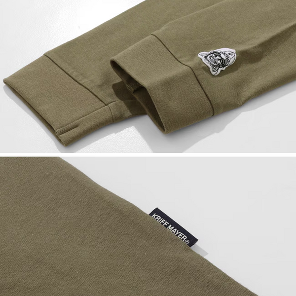 KRIFF MAYER ( クリフメイヤー ) チルタイムロンT ポーカー メンズ 2616303 ロンT 長袖 長袖シャツ 長袖Tシャツ Tシャツ プリントTシャツ アウトドア キャンプ カジュアル ユニセックス 秋 冬 刺繍 バックプリント