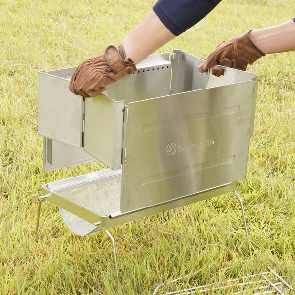 【 SALE 】 belmont ( ベルモント ) BM-226 TOKOBI チムニースクリーン | アウトドア | キャンプ | 煙突効果 | ケース付き | 焚き火 | TOKOBI | ステンレス