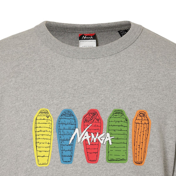 NANGA ( ナンガ ) ECO HYBRID SWEATSHIRT ( SB PT ) エコハイブリッド スウェットシャツ スリーピングバッグプリント | スウェットシャツ | シャツ | 長袖シャツ | 裏毛 | 長袖 | トップス | ウェア | アパレル