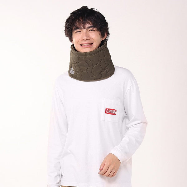 CHUMS ( チャムス ) ブービーステッチパテッドネックウォーマー | マフラー | ネックウォーマー | 防寒 | 冬 | 通勤 | 通学 | オシャレ | ワンポイント | 刺繍 | 保温 | ユニセックス | 軽い | キルティング | CH09-1349 | ちゃむす