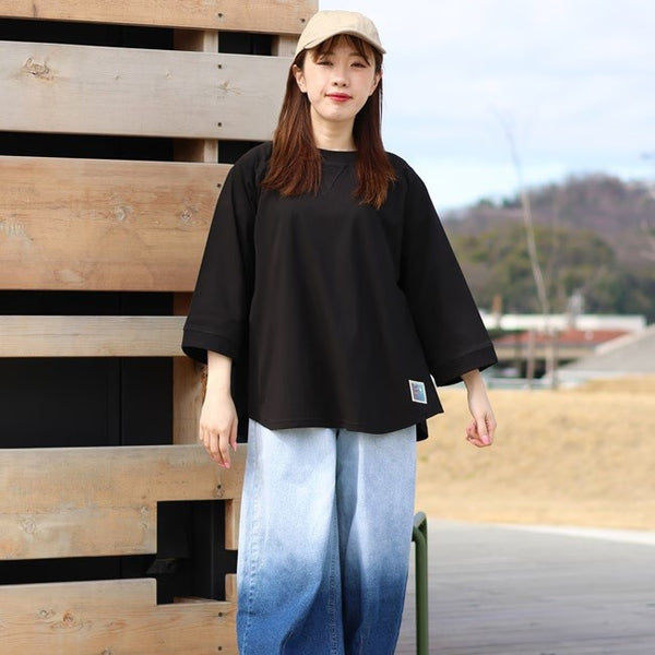 KRIFF MAYER ( クリフメイヤー ) 冷涼UVカット7分袖ゆるT | LADYS | W2547821 | レディース | トップス | 体型カバー | シンプル | 接触冷感 | 夏服 | 7分袖 | 抗菌 | 防臭 | 清潔感 | ストレッチ | くりふめいやー