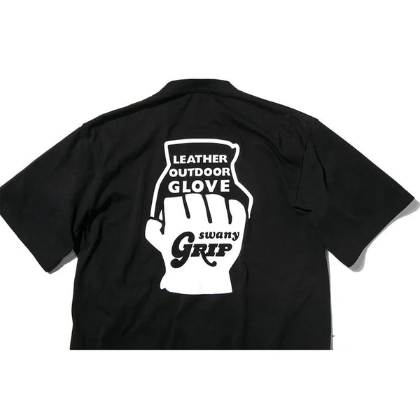 GRIP SWANY ( グリップスワニー ) 【 GSMCT0010 】 GLOVE LOGO TEE | シャツ | 半袖シャツ | 半袖Tシャツ | Tシャツ | 夏服 | バックプリント | プリント | シンプル | ロゴ | ぐりっぷすわにー | トップス | アパレル