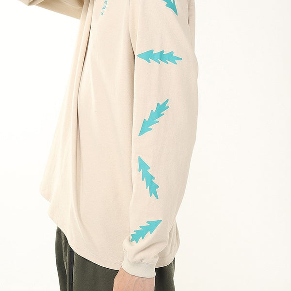 CHUMS ( チャムス ) かせきさいだぁパターンブラッシュドロングスリーブTシャツ | ロンT | ロングTシャツ | 長袖 | ウェア | トップス | バックプリント | ブービー | ブービーバード | CH01-2636 | ちゃむす | オシャレ | 秋服 | コットン