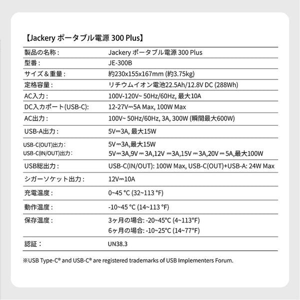 Jackery ( ジャクリー ) ポータブル電源 300 Plus コンパクト | 軽量 | 急速充電 | 家庭用 | アウトドア用 | 防災 | 車中泊 | UPS機能 | アプリ遠隔操作