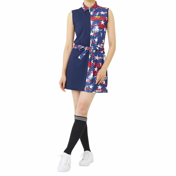 【 SALE 】 LOUDMOUTH ( ラウドマウス ) レディース ノースリーブワンピース プリマスロック | ゴルフ | ゴルフウェア | ワンピース | 吸汗速乾 | UV | 接触冷感 | 夏 | 762658 | らうどまうす
