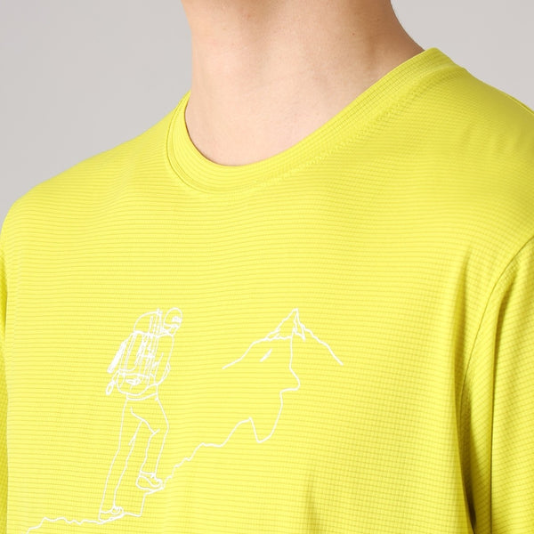 Columbia ( コロンビア ) トレイルラッシュグラフィックショートスリーブTシャツ 半袖Tシャツ メンズ 冷感 速乾 吸湿速乾 オムニフリーズゼロアイス オムニウィック 抗菌防臭 アウトドア ハイキング 登山 トレッキング キャンプ スポーツ 夏 レジャー PG1653