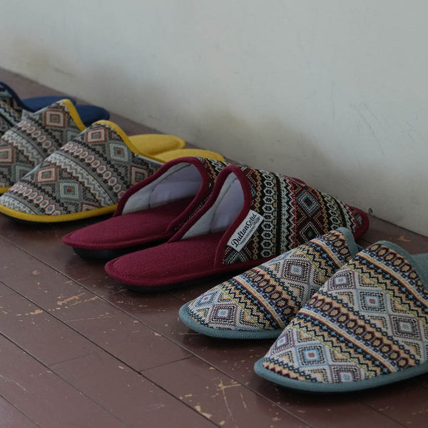 DULTON ( ダルトン ) SLIPPERS SAMOA スリッパ サモア | メンズ | レディース | 履物 | 室内 | 家 | 来客 | 自宅 | 織り柄 | サモア柄 | ルームシューズ | 袋付 | 旅行 | 行事 | 持ち運び | 携帯 | RN-0783 | だるとん