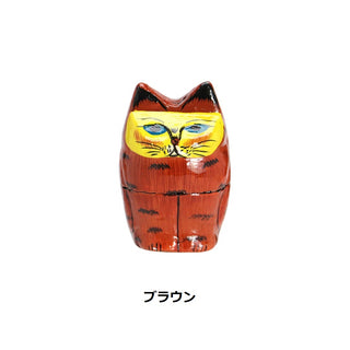 DETAIL ( ディテール ) Papier Mache Standing Cat パピエ マシェ スタンディング キャット | ハンドメイド | 猫モチーフ | 小物入れ | 3722C | インテリア | 可愛い | 猫 | ハンドメイド | でぃてーる