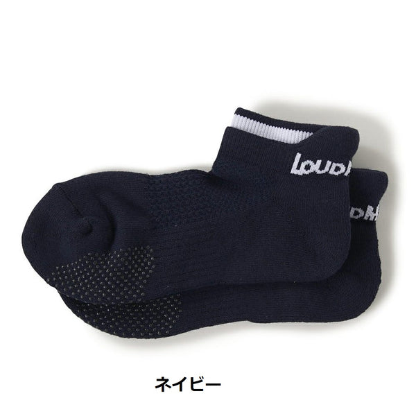 LOUDMOUTH ( ラウドマウス ) レディース スニーカーソックス 靴下 | カラフル | らうどまうす | ライン | ロゴ | シンプル | 短め | 綿 | アクリル | 764950 | ゴルフ