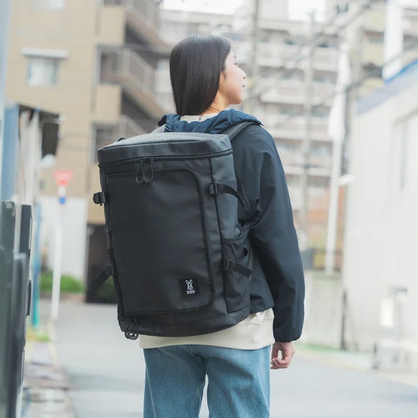 DOD ( ディーオーディー ) ハコピタイト リュックサック バックパック デイパック シンプル PC収納 35L 箱型 撥水 大容量 アウトドア キャンプ 旅行 通勤 通学 レジャー BA138-BK