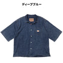 KRIFF MAYER ( クリフメイヤー ) エアーライトデニム開襟半袖シャツ | MENS | 2555108 | シャツ | デニムシャツ | 半袖 | 軽い | 軽量 | 風通しが良い | オシャレ | くりふめいやー | カジュアル