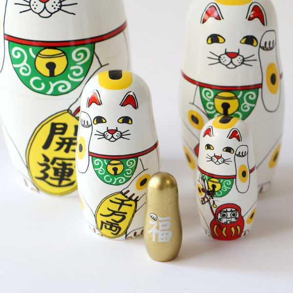 DETAIL ( ディテール ) Lucky Cat ラッキーキャット | 招き猫のマトリョーシカ | 招き猫 | マトリョーシカ | マトリョシカ | インテリア | ネコ | プレゼント | ギフト | 可愛い | 商売繁盛 | 千客万来 | 縁起物 | 3415LU