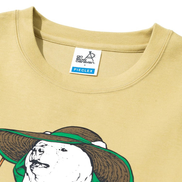 go slow caravan ( ゴースローキャラバン ) PIECLEX モックロディ ファーマークマ ロングスリーブ | MENS | メンズ | トップス | ウェア | ロンT | 長袖 | 長袖Tシャツ | Tシャツ | 抗菌 | 熊 | クマ | くま