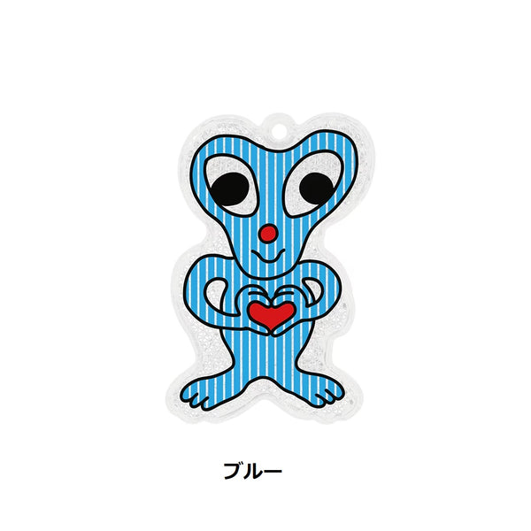 DETAIL ( ディテール ) Alien Reflector | Midori Komatsu エイリアン リフレクター | イラストレーターコラボ | 2倍光る | 反射 | 散歩 | 夜道 | 安全 | 宇宙人 | 3743A | キーホルダー | でぃてーる