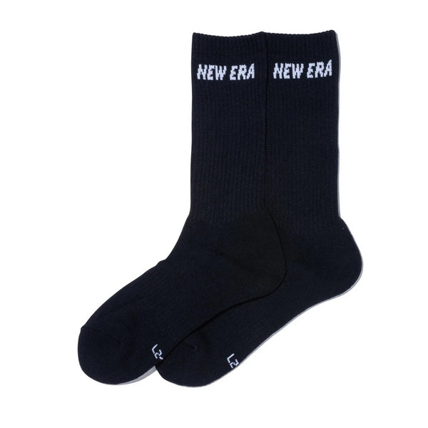 NEW ERA ( ニューエラ ) ソックス クルー 3ペア | 靴下 | ３足 | セット | 通勤 | 通学 | 毎日 | シンプル | ホワイト | ライン | 使いやすい | サイズ豊富 | アウトドア | キャンプ | レジャー | ネイビー | ブラック