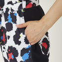 【 SALE 】 LOUDMOUTH ( ラウドマウス ) レディース ワンピース プレミアムカノコ素材 切替 ネオンレオパード | 吸汗速乾 | UV | ゴルフ | ゴルフウェア | 可愛い | 763666 | らうどまうす