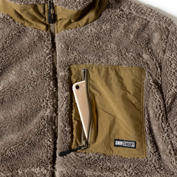 GRIP SWANY ( グリップスワニー ) 【 GSMCT-078 】 CORAL FLEECE JACKET | フリース | ジャケット | 上着 | 冬 | アウター | ポケット | アウトドア | お出かけ | 暖かい | 防寒 | ふわふわ | ぐりっぷすわにー