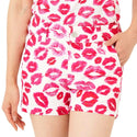 【 SALE 】 LOUDMOUTH ( ラウドマウス ) レディース ショートパンツ | 接触冷感 | ツイル素材 | キッス柄 | ターコイズ | 吸汗速乾 | UV | ゴルフ | ゴルフウェア | ショーパン | 763355 | らうどまうす