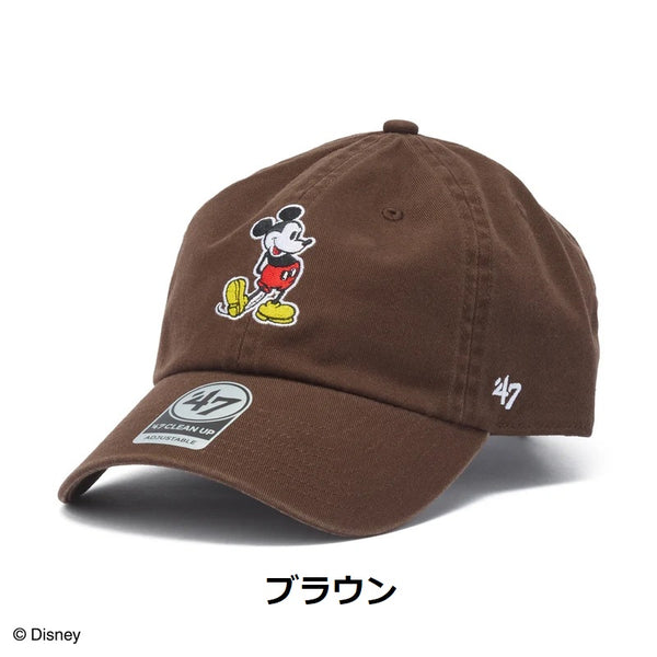 '47 ( フォーティーセブン ) '47 クリーンナップ Disney ミッキーマウス | 帽子 | キャップ | ディズニー | ミッキー | メンズ | レディース | コラボ | ウォッシュド加工 | 正規品 | サイズ調整 | ブラック | ホワイト | カーキ | グレー | ブラウン | ネイビー
