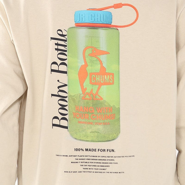 CHUMS ( チャムス ) ブービーボトルロングスリーブTシャツ | ロンT | ロングTシャツ | 長袖 | アパレル | トップス | 長袖Tシャツ | コットン | バックプリント | お出かけ | オシャレ | CH01-2730 | ちゃむす