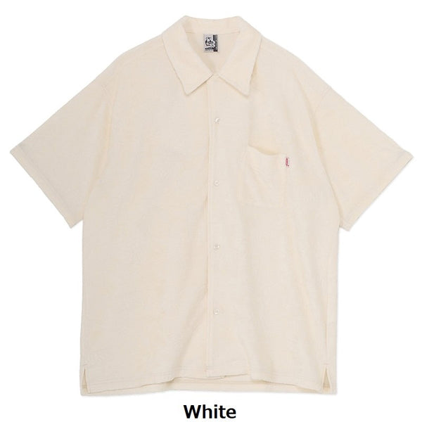 CHUMS ( チャムス ) チャムリーパイルショートスリーブシャツ | 半袖 | シャツ | オーバーサイズ | 夏服 | メンズ | 襟シャツ | パイル素材 | ゆったり | ふんわり | お出かけ | オシャレ | CH02-1265 | ちゃむす