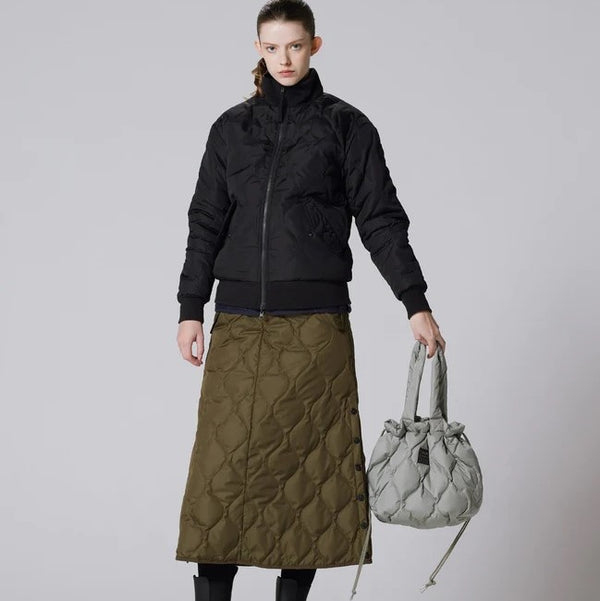 TAION ( タイオン ) ミリタリー ダウントートバッグM | トートバッグ | 通勤 | オシャレ | シンプル | 定番 | バッグ | カバン | ダウン | 巾着バッグ | 2way | キルト | 洗濯可 | ユニセックス | TAION-TT02ML-1-M