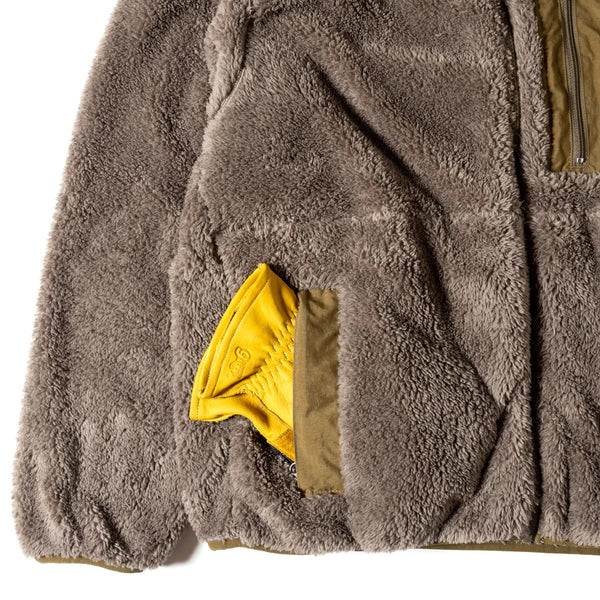 GRIP SWANY ( グリップスワニー ) 【 GSMCT-078 】 CORAL FLEECE JACKET | フリース | ジャケット | 上着 | 冬 | アウター | ポケット | アウトドア | お出かけ | 暖かい | 防寒 | ふわふわ | ぐりっぷすわにー