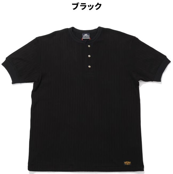 KRIFF MAYER ( クリフメイヤー ) 針抜きヘンリーネックT | MENS | 2545102 | メンズ | 半袖 | 春夏 | オシャレ | シンプル | ボタン | 個性 | カジュアル | やや細身 | インナー | アウトドア | お出かけ | くりふめいやー