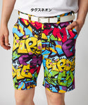 【 SALE 】 LOUDMOUTH ( ラウドマウス ) ストレッチツイル 柄ショートパンツ | ゴルフ | ウェア | 派手 | ハーフパンツ | 半ズボン | メンズ | 765334 | 動きやすい | インパクト | らうどまうす