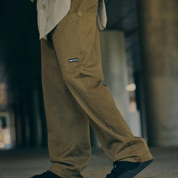 GRIP SWANY ( グリップスワニー ) GSMP-241 VINTAGE LIKE WIDE CAMP PANTS パンツ ロングパンツ アウトドア キャンプ メンズ イージーパンツ リラックス コットン100％ タウンユース