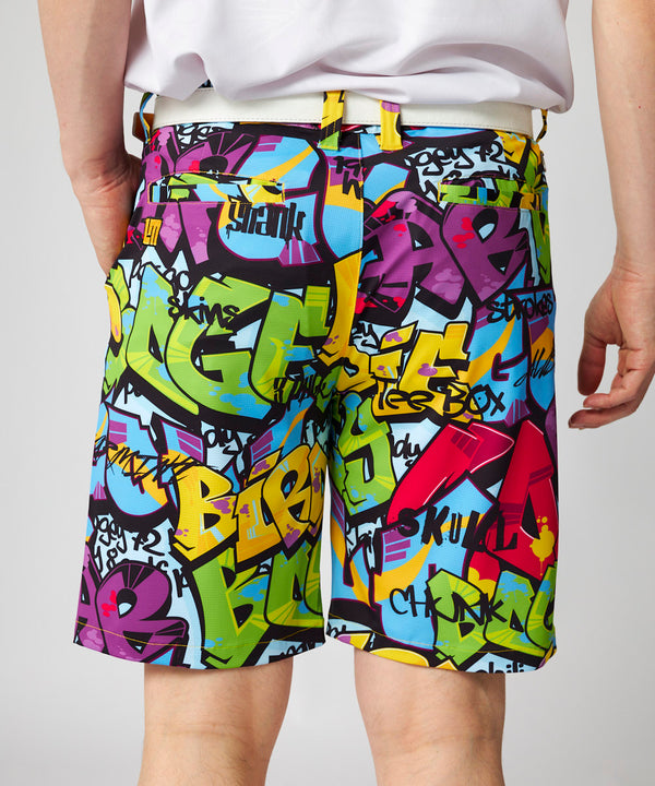 【 SALE 】 LOUDMOUTH ( ラウドマウス ) ストレッチツイル 柄ショートパンツ | ゴルフ | ウェア | 派手 | ハーフパンツ | 半ズボン | メンズ | 765334 | 動きやすい | インパクト | らうどまうす