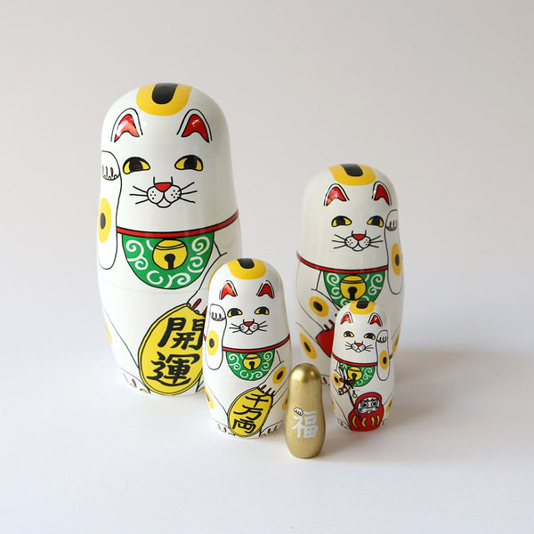 DETAIL ( ディテール ) Lucky Cat ラッキーキャット | 招き猫のマトリョーシカ | 招き猫 | マトリョーシカ | マトリョシカ | インテリア | ネコ | プレゼント | ギフト | 可愛い | 商売繁盛 | 千客万来 | 縁起物 | 3415LU