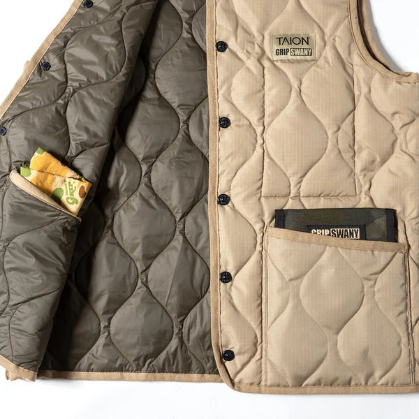 GRIP SWANY ( グリップスワニー ) 【 TAION-GRIPSWANY-VT01 】 TAION X GRIP SWANY DOWN VEST | ベスト | ウェア | ダウンベスト | リバーシブル | 防寒 | 暖かい | 軽い | ぐりっぷすわにー | アウトドア | レジャー | キャンプ