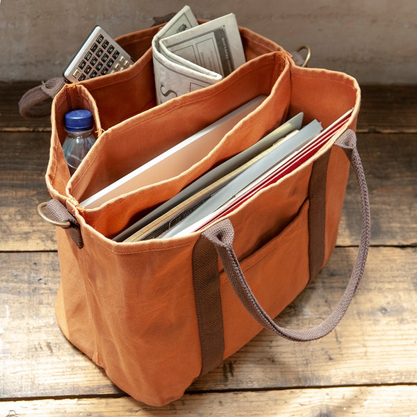 DULTON ( ダルトン ) WORKER BAG ワーカー バッグ | 収納力 | 通勤 | 通学 | シンプル | 仕切り | PC収納 | 使いやすい | ワックス加工 | H20-0285 | トートバッグ | 大きめ | 大型バッグ | だるとん