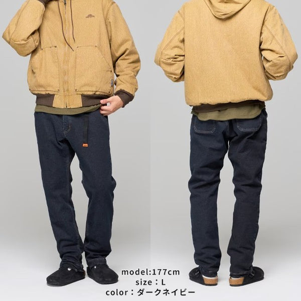 KRIFF MAYER ( クリフメイヤー ) 防風アタタカデニムクライミングパンツ メンズ 2124001 パンツ ロングパンツ 防風 ストレッチ 保温 アウトドア キャンプ レジャー 冬 シンプル 裏地付き 防寒