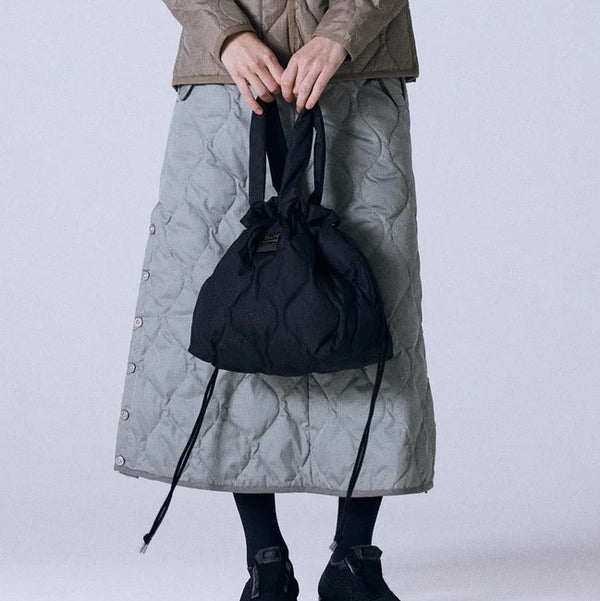 TAION ( タイオン ) ミリタリー ダウントートバッグM | トートバッグ | 通勤 | オシャレ | シンプル | 定番 | バッグ | カバン | ダウン | 巾着バッグ | 2way | キルト | 洗濯可 | ユニセックス | TAION-TT02ML-1-M