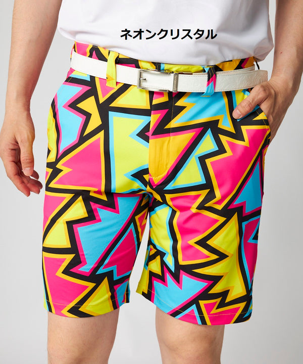 【 SALE 】 LOUDMOUTH ( ラウドマウス ) ストレッチツイル 柄ショートパンツ | ゴルフ | ウェア | 派手 | ハーフパンツ | 半ズボン | メンズ | 765334 | 動きやすい | インパクト | らうどまうす