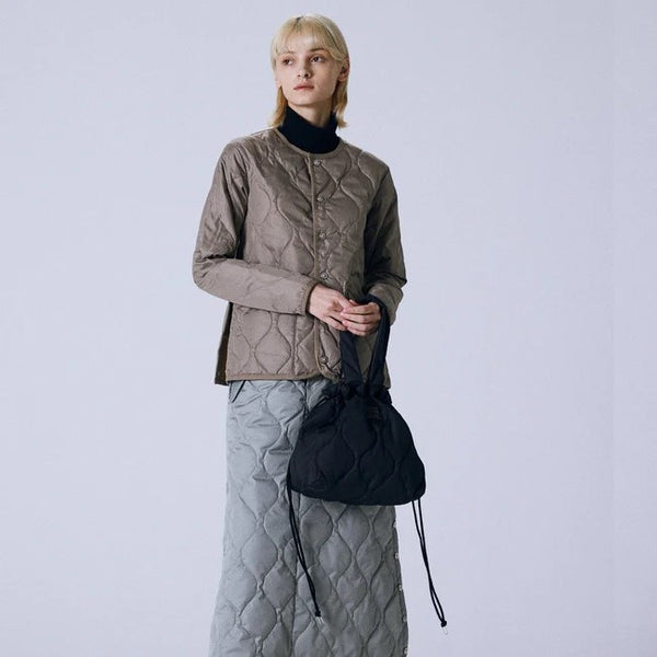 TAION ( タイオン ) ミリタリー ダウントートバッグM | トートバッグ | 通勤 | オシャレ | シンプル | 定番 | バッグ | カバン | ダウン | 巾着バッグ | 2way | キルト | 洗濯可 | ユニセックス | TAION-TT02ML-1-M