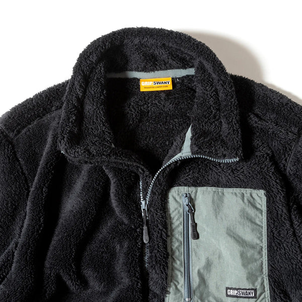 GRIP SWANY ( グリップスワニー ) 【 GSMCT-078 】 CORAL FLEECE JACKET | フリース | ジャケット | 上着 | 冬 | アウター | ポケット | アウトドア | お出かけ | 暖かい | 防寒 | ふわふわ | ぐりっぷすわにー