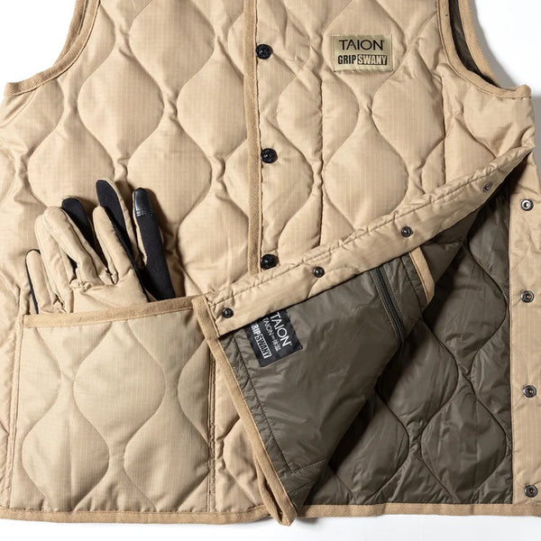GRIP SWANY ( グリップスワニー ) 【 TAION-GRIPSWANY-VT01 】 TAION X GRIP SWANY DOWN VEST | ベスト | ウェア | ダウンベスト | リバーシブル | 防寒 | 暖かい | 軽い | ぐりっぷすわにー | アウトドア | レジャー | キャンプ