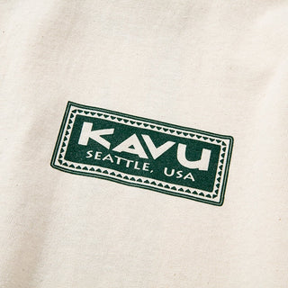 KAVU（カブー）スタンプ Tシャツ　ナチュラル／フォレスト　198218510　