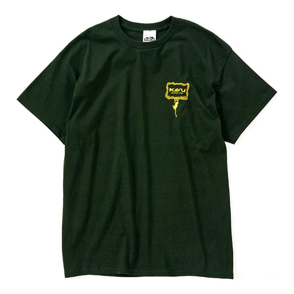 KAVU（カブー）フロッグ Tシャツ   フォレスト 198218600