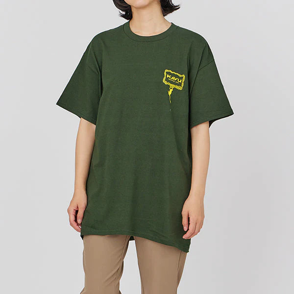 KAVU（カブー）フロッグ Tシャツ   フォレスト 198218600