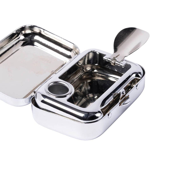 DULTON ( ダルトン ) PORTABLE ASHTRAY ポータブル アッシュトレイ | 携帯灰皿 | オシャレ | 可愛い | アイアン | クロームメッキ | 車 | リング付 | K655-757 | だるとん | 灰皿