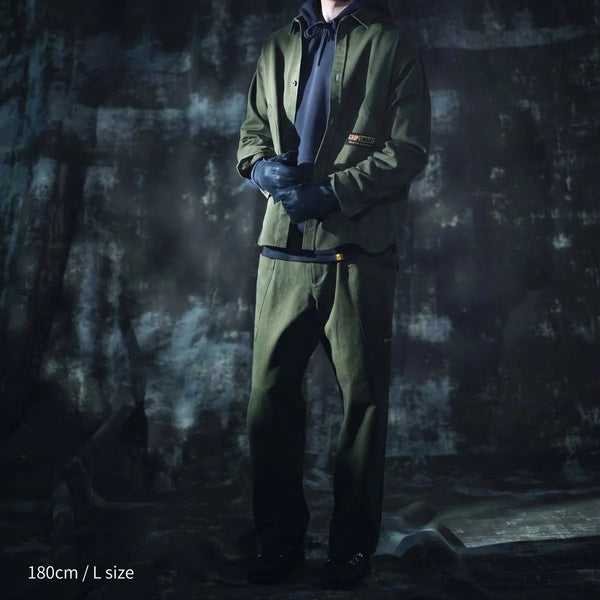 GRIP SWANY ( グリップスワニー ) GSMP-241 VINTAGE LIKE WIDE CAMP PANTS パンツ ロングパンツ アウトドア キャンプ メンズ イージーパンツ リラックス コットン100％ タウンユース