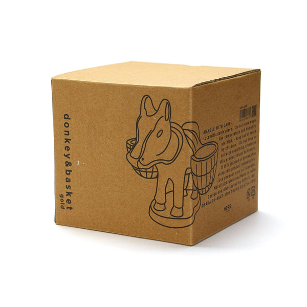 DETAIL ( ディテール ) Donkey And Basket " Gold "ドンキーアンドバスケット " ゴールド "  ロバ | モチーフ | 小物入れ | 鍵入れ | 玄関 | オフィス | 置物 | デスク | H0137 | でぃてーる