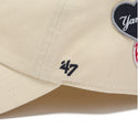 '47 ( フォーティーセブン ) クリーンナップ ニューヨーク・ヤンキース BADGES キャップ 帽子 ベースボールキャップ CLEAN UP MLB メジャーリーグ ニューヨークヤンキース ヤンキース NY ロゴ 刺繍 メンズ レディース ユニセックス カーブバイザー アジャスター サイズ調整