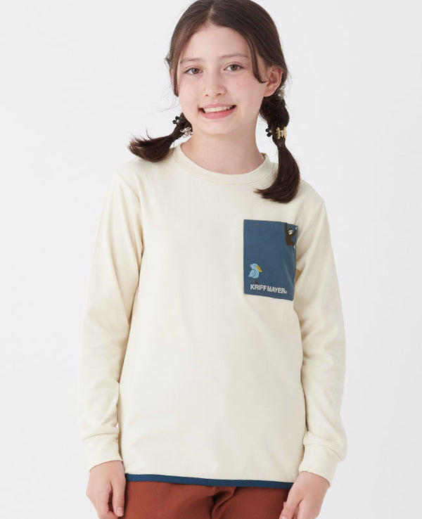 KRIFF MAYER（クリフメイヤー）すごふわポケットTEE KIDS （2317843K）