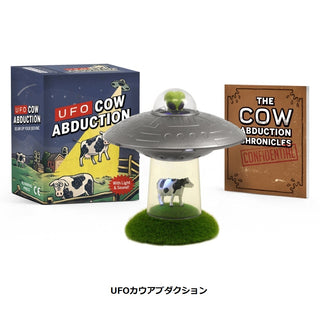 DETAIL ( ディテール ) Toy & Book " UFO Cow Abduction "トイ&ブック ” UFOカウアブダクション " | 宇宙人とUFOがモチーフのトイ | 置物 | インテリア | プレゼント | ギフト | ウシ | 牛 | 宇宙人 | <br>3740BUA | でぃてーる
